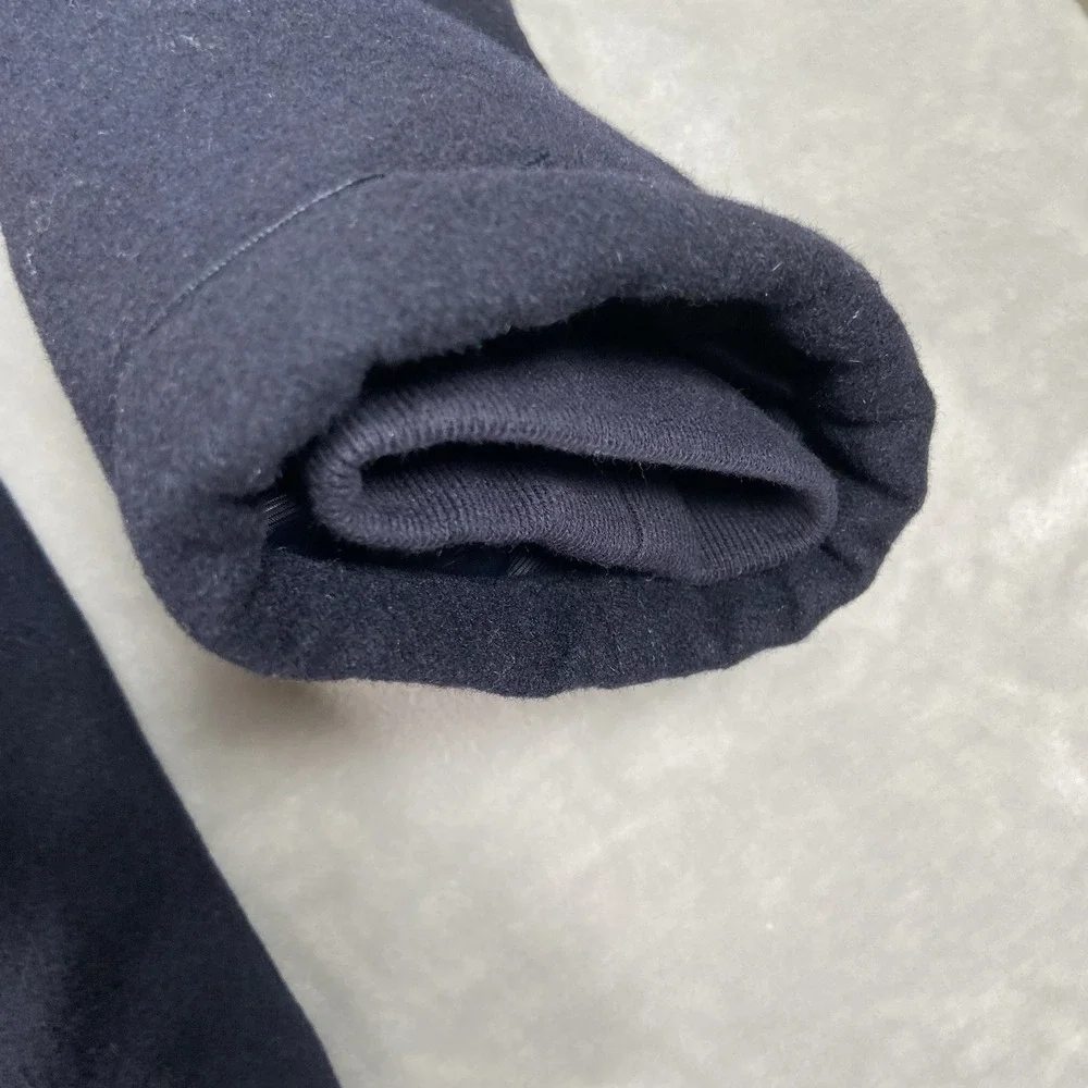 Roark Axeman Jacket Mens Large Full Zip Sherpa Lined Chore Wool Blend Clasp Blue